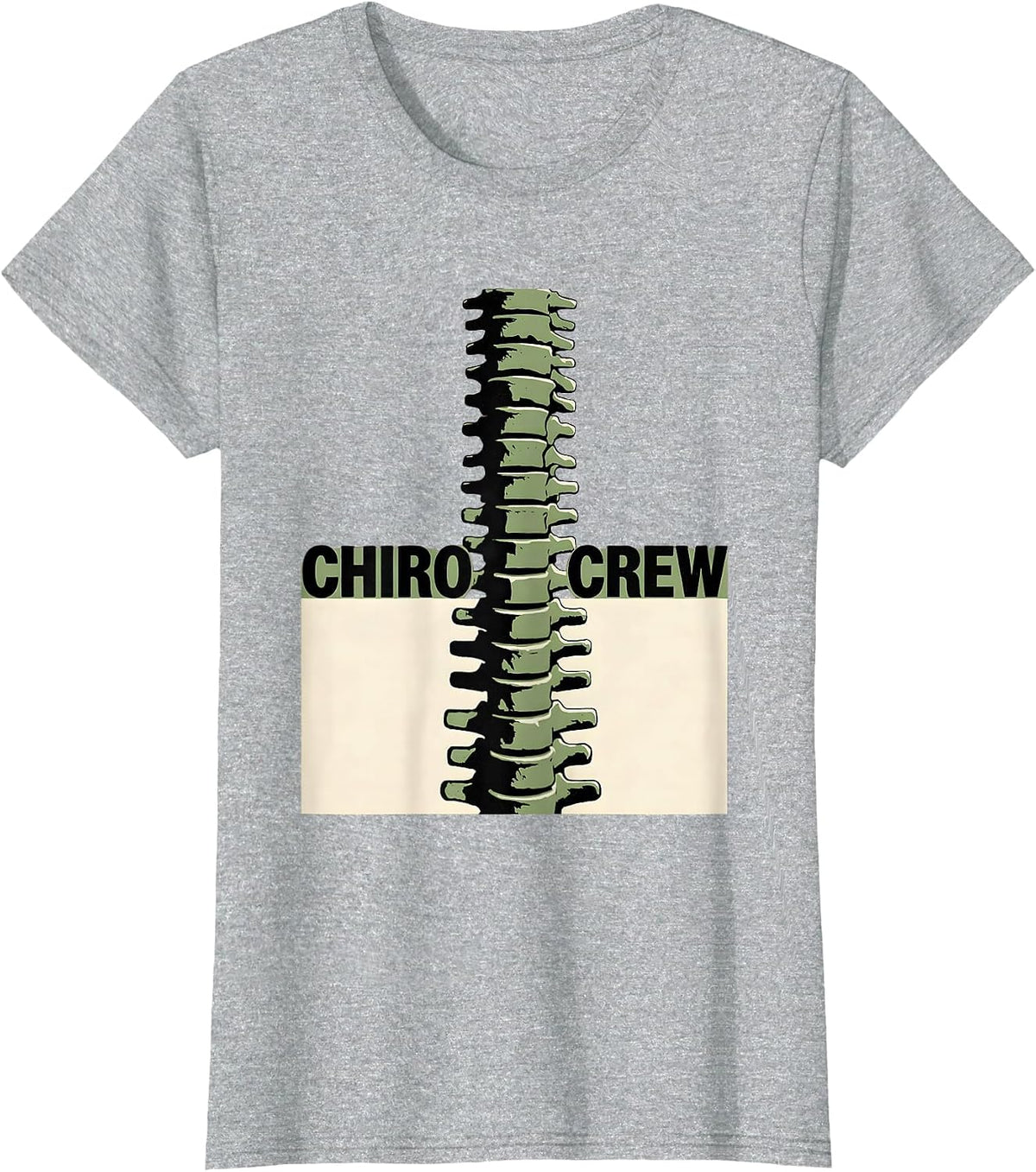 Chiro Crew Funny Chiropractor Chiropractic Student Office T-Shirt - Heather Grey
