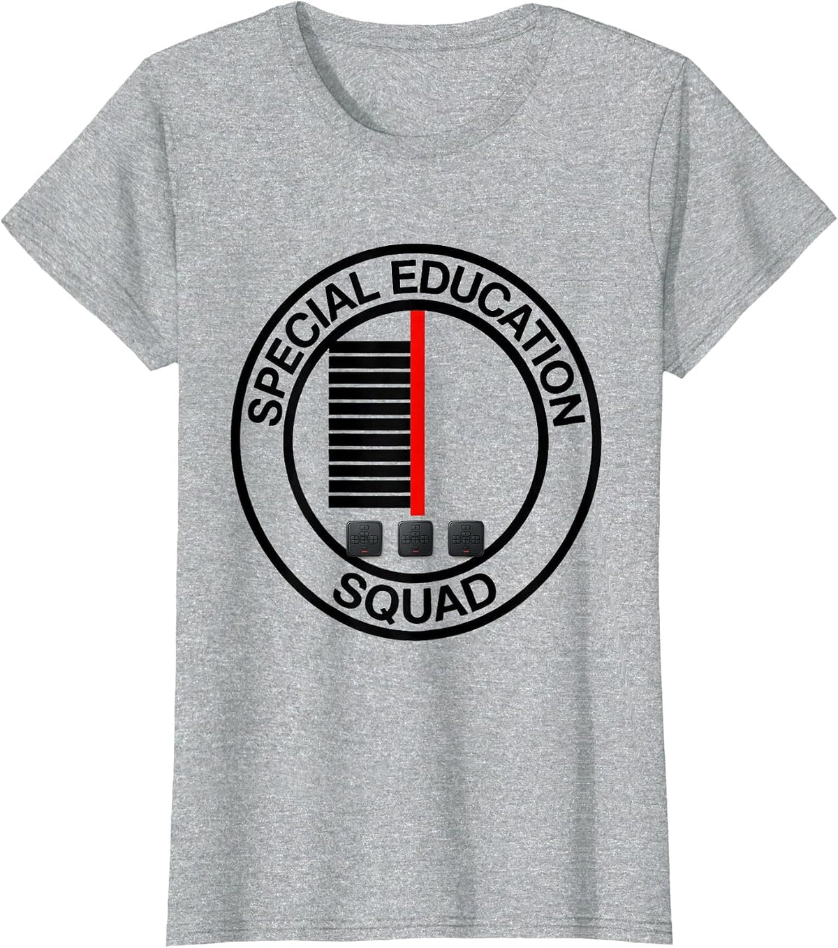 Women's Special Education Squad Retro SPED Teacher Team Pride T-Shirt - Heather Grey