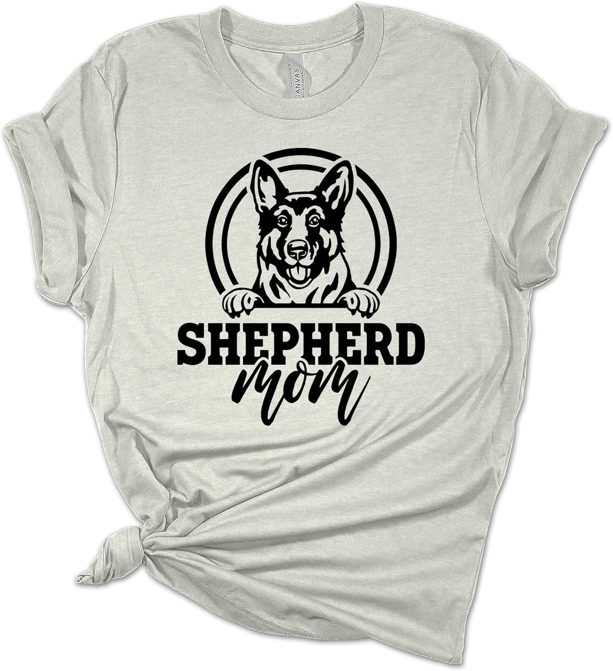 Trenz Shirt Co. Women's German Shepherd Mom Tee - Athletic Heather