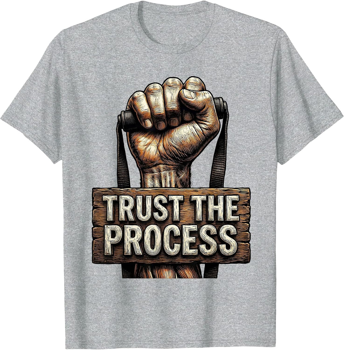 Men's Trust the Process Physical Therapy Design T-Shirt - Heather Grey
