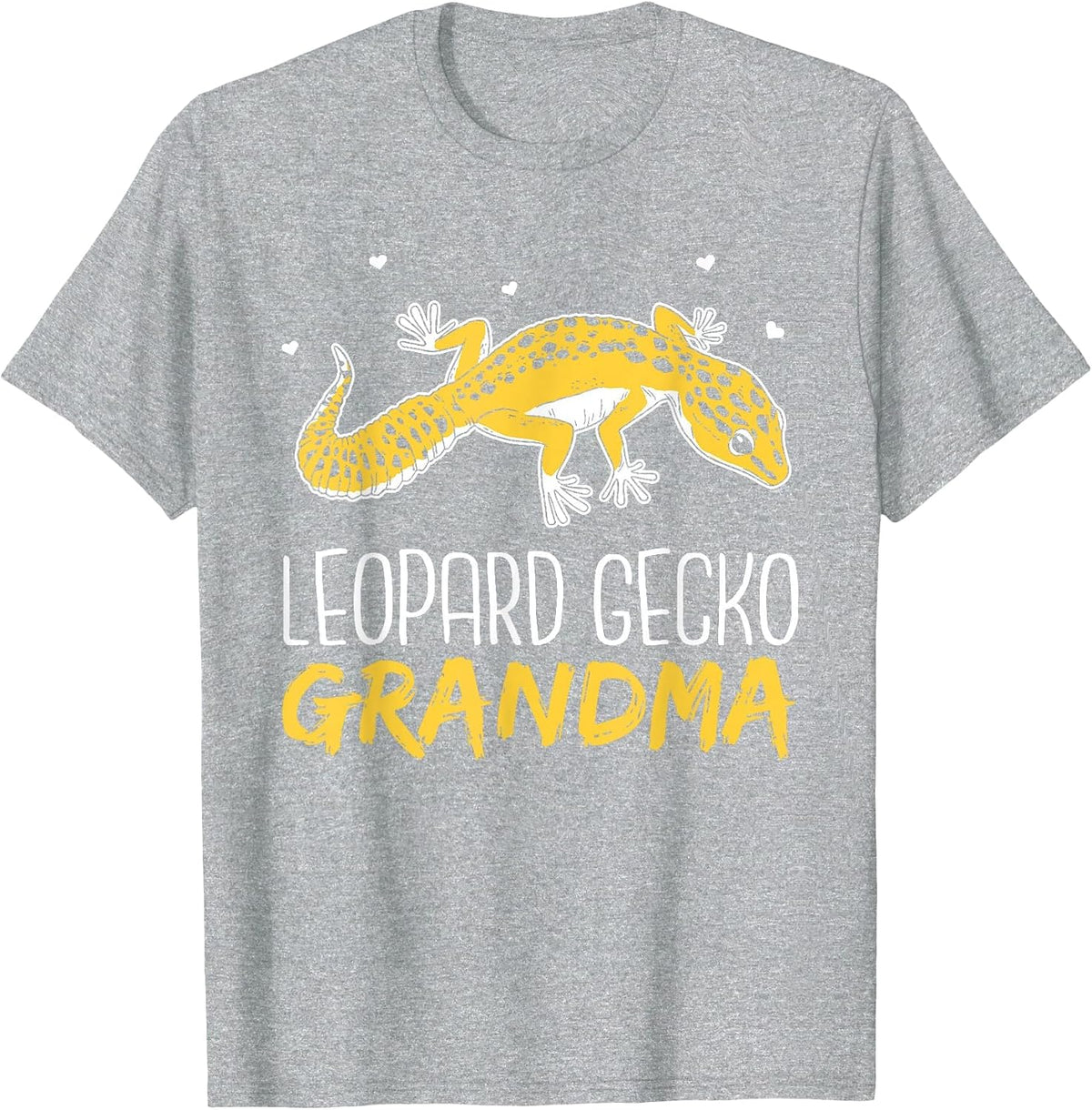 Leopard Gecko Grandma Reptile Lizards Lizard Leopard Gecko T-Shirt - Heather Grey