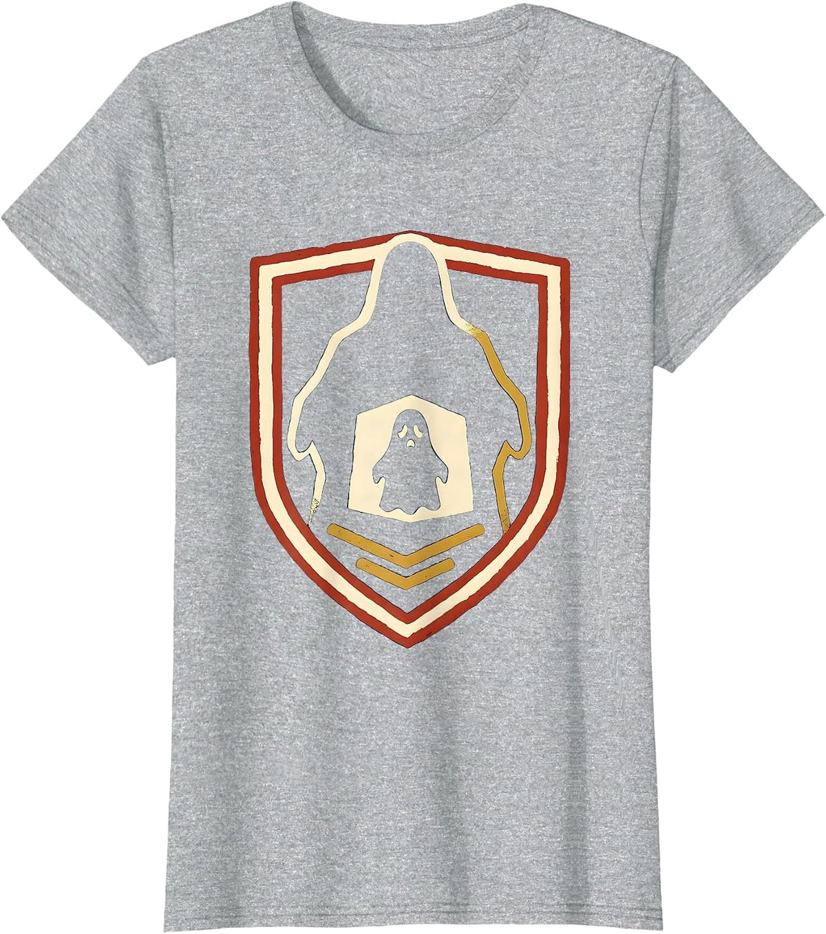 Sealed Ghost Shield Badge Para Normal Activities T-Shirt - Heather Grey