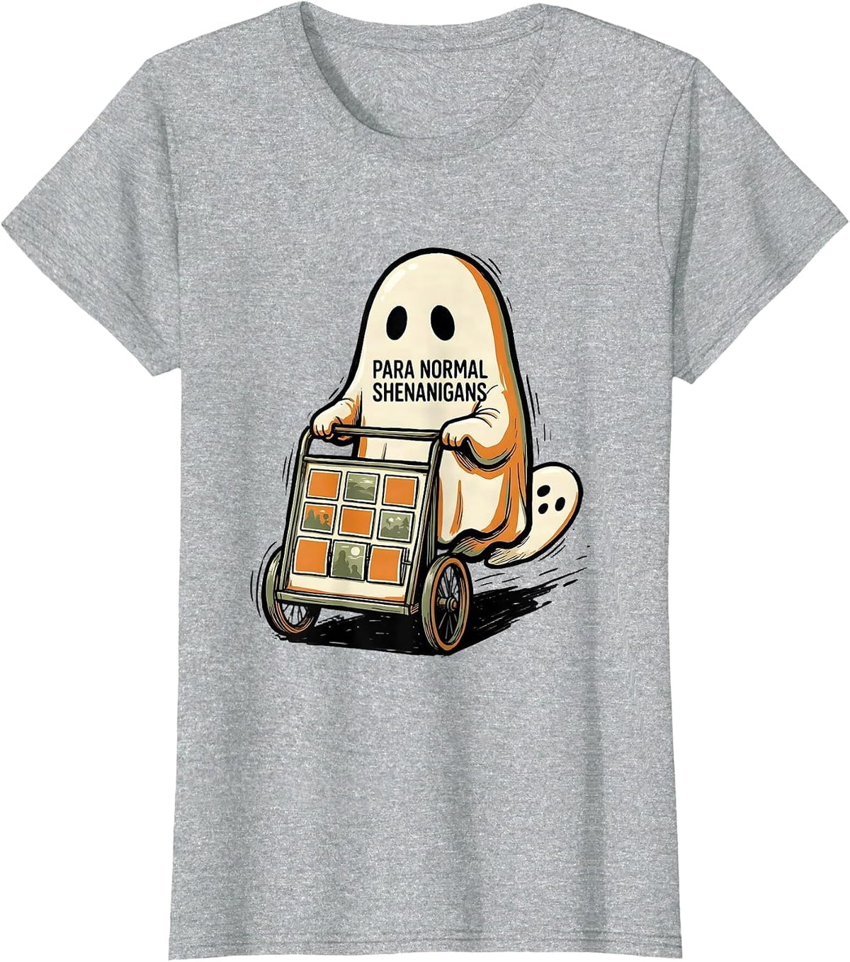 Para Normal Shenanigans Ghost Para Professional SPED Teacher T-Shirt - Heather Grey