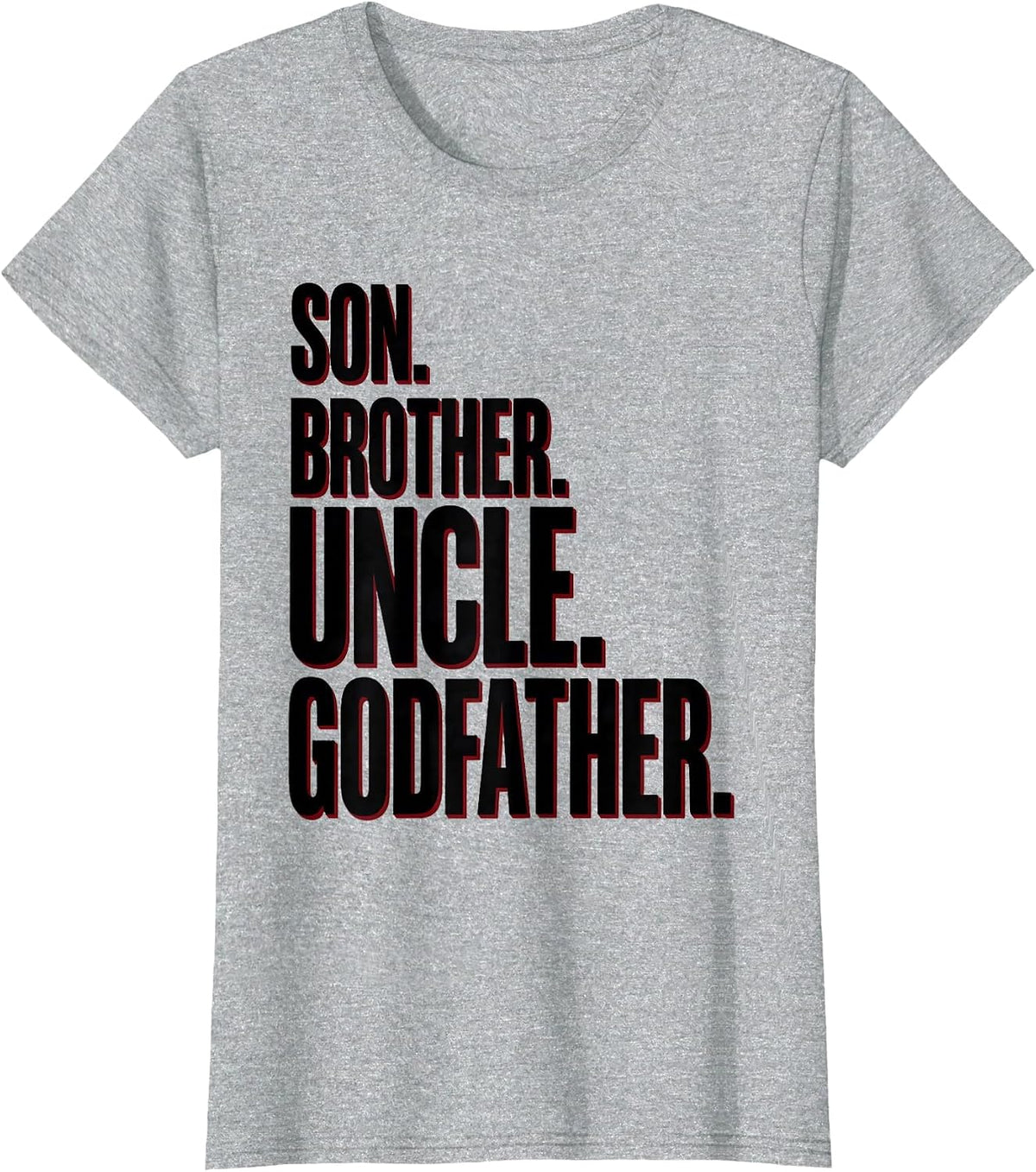 Son Brother Uncle Godfather Cool Uncles Club Funny Father's T-Shirt - Heather Grey