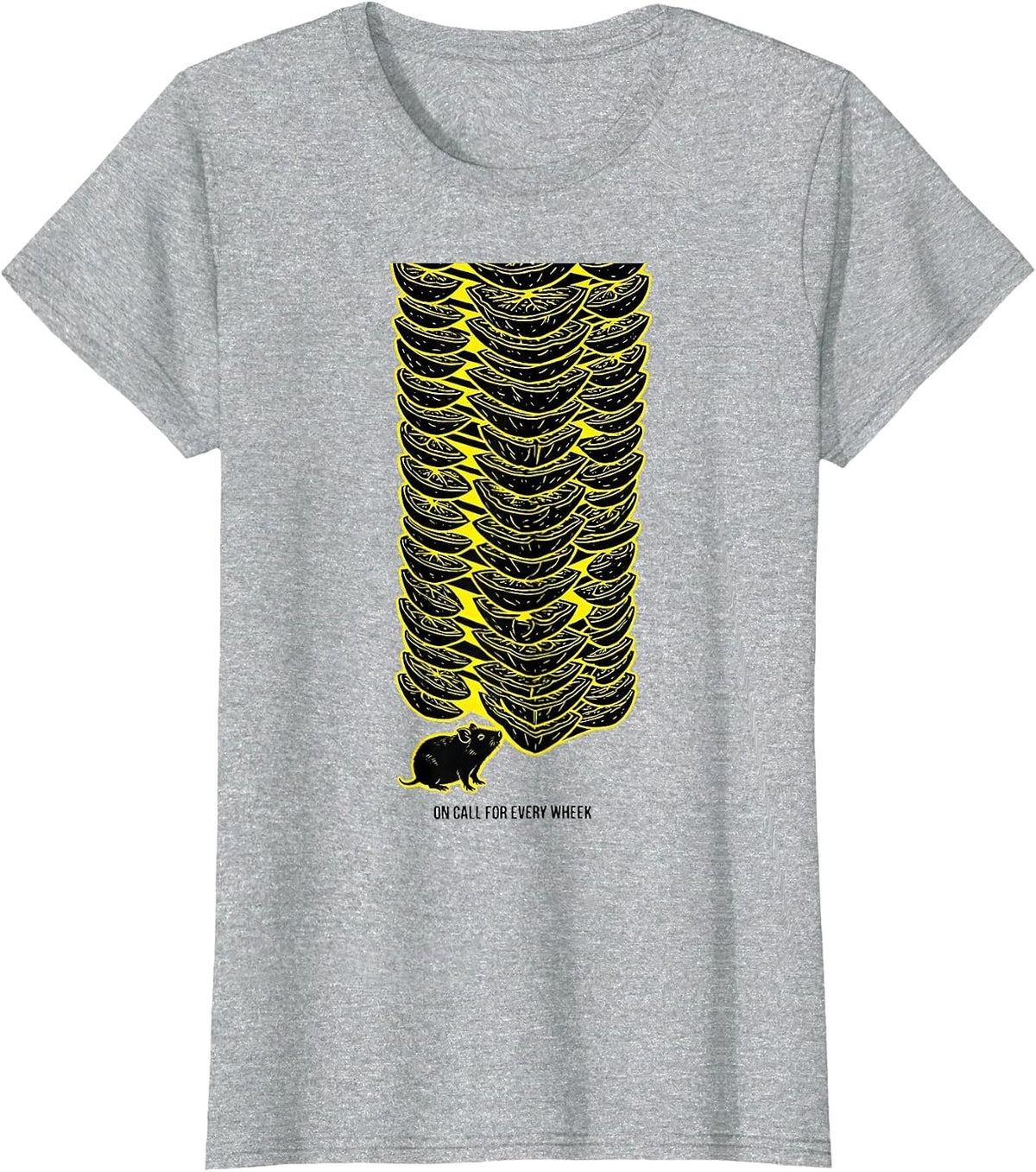 On Call For Every Wheek Funny Guinea Pig Lover Pet Owner T-Shirt - Heather Grey