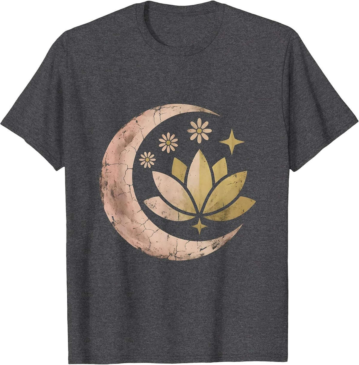 Men's Autism Awareness Lotus Flower Unfolding Art T-Shirt - Dark Heather Grey