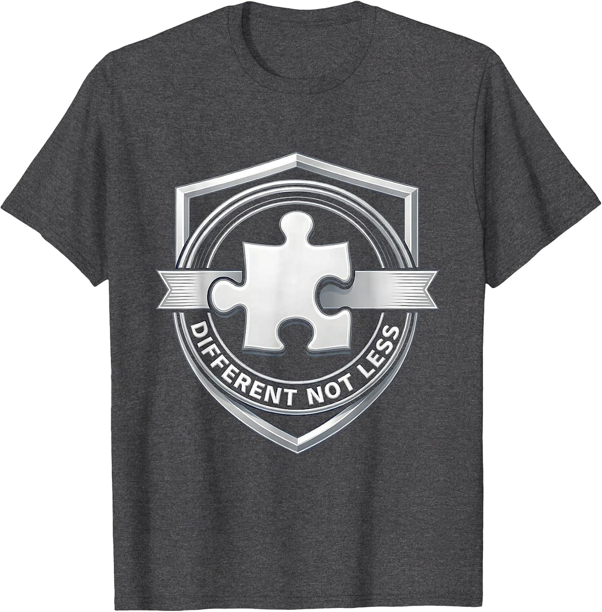 Men's Different Not Less Special Education Awareness T-Shirt - Dark Heather Grey