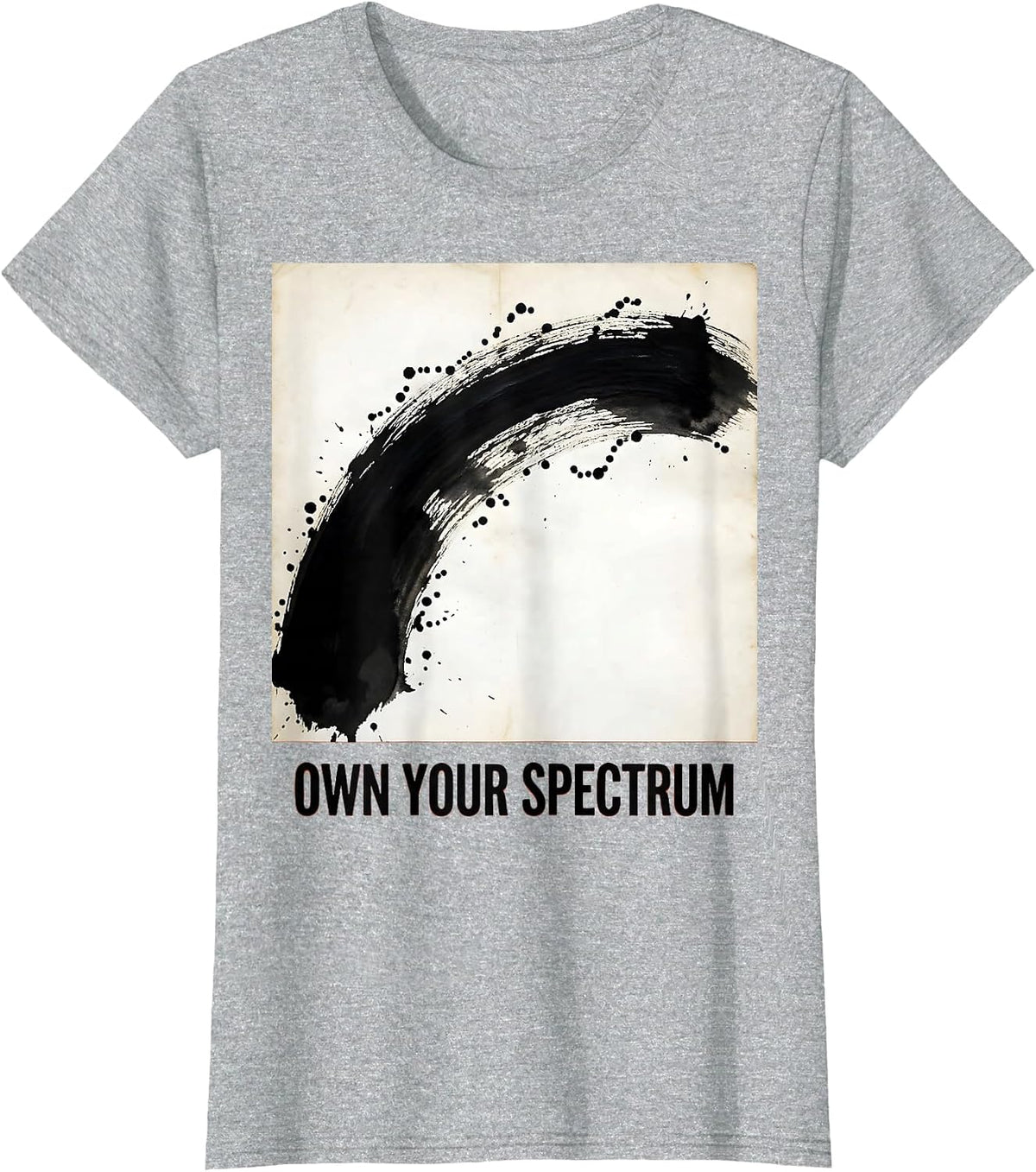 Own Your Spectrum Autism Awareness Design T-Shirt - Heather Grey