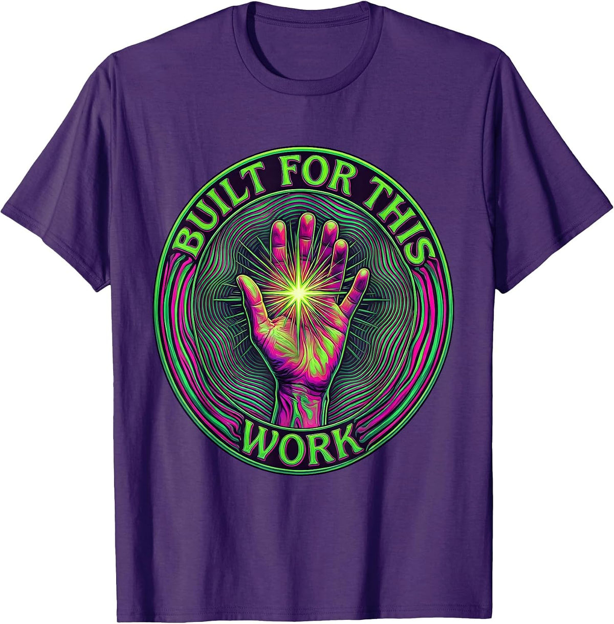 Built for This Work Special Education Teacher Design T-Shirt - Purple