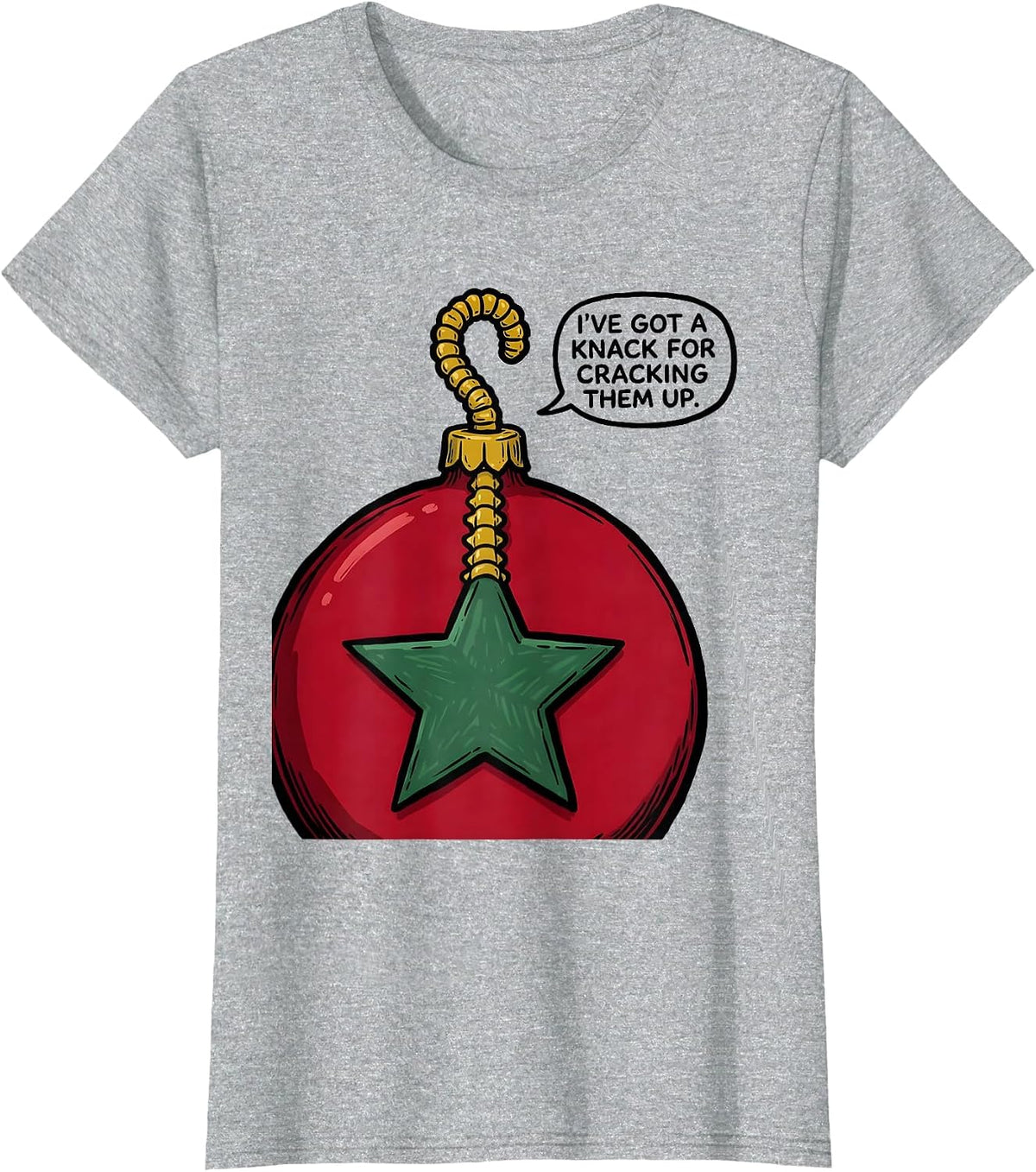 I've Got A Knack For Cracking Them Up Funny Chiropractor T-Shirt - Heather Grey