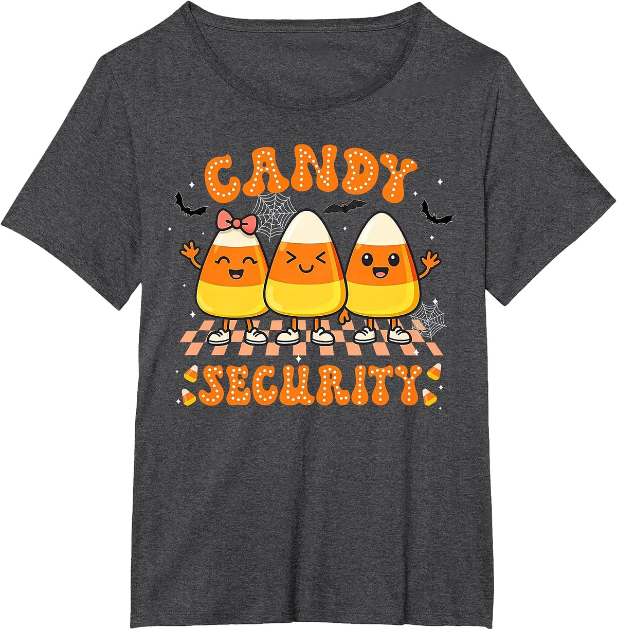 Candy Security Funny Halloween Costume T-Shirt - Dark Heather Grey