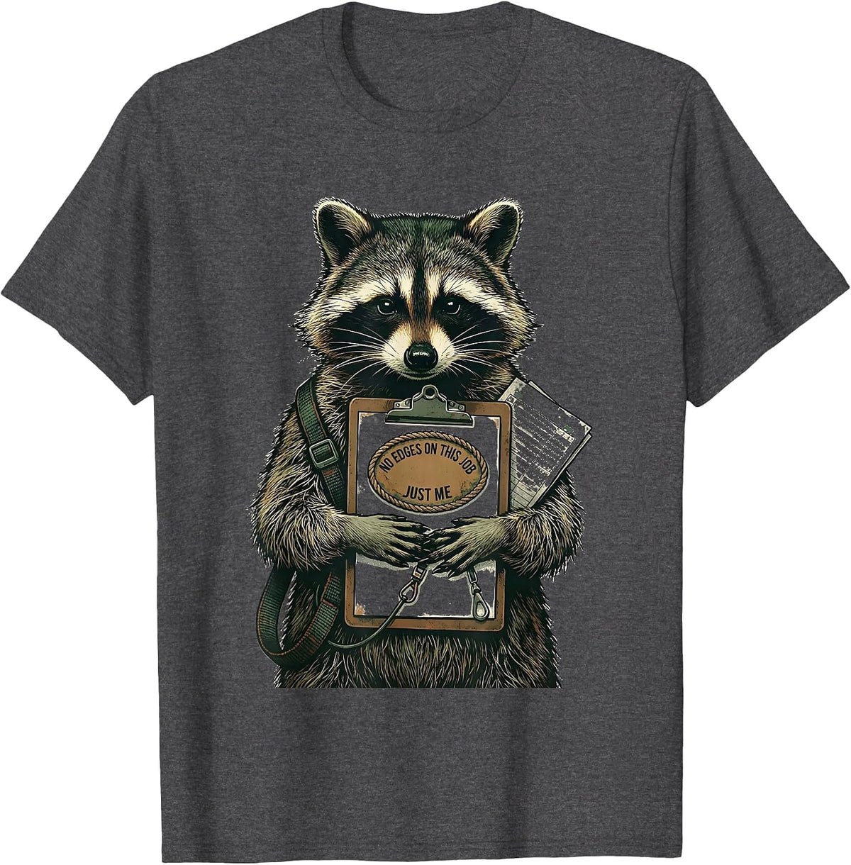 No Edges On This Job, Just Me Vintage Para Aide SPED Teacher T-Shirt - Dark Heather Grey