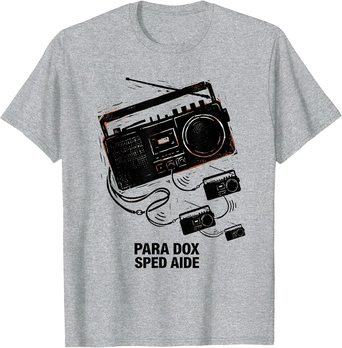 Men's Para Dox SPED Aide Funny Paraprofessional Teacher Aide Humor T-Shirt - Heather Grey