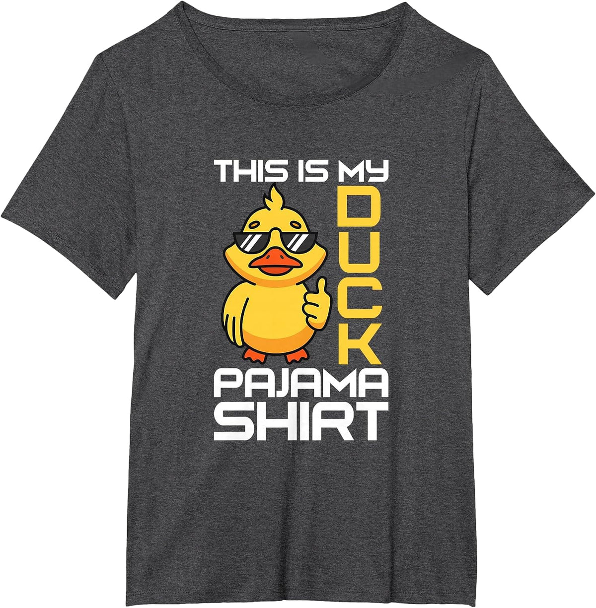 This is My Duck Pajama Rubber Ducks Slumber Pajamas Party T-Shirt - Dark Heather Grey