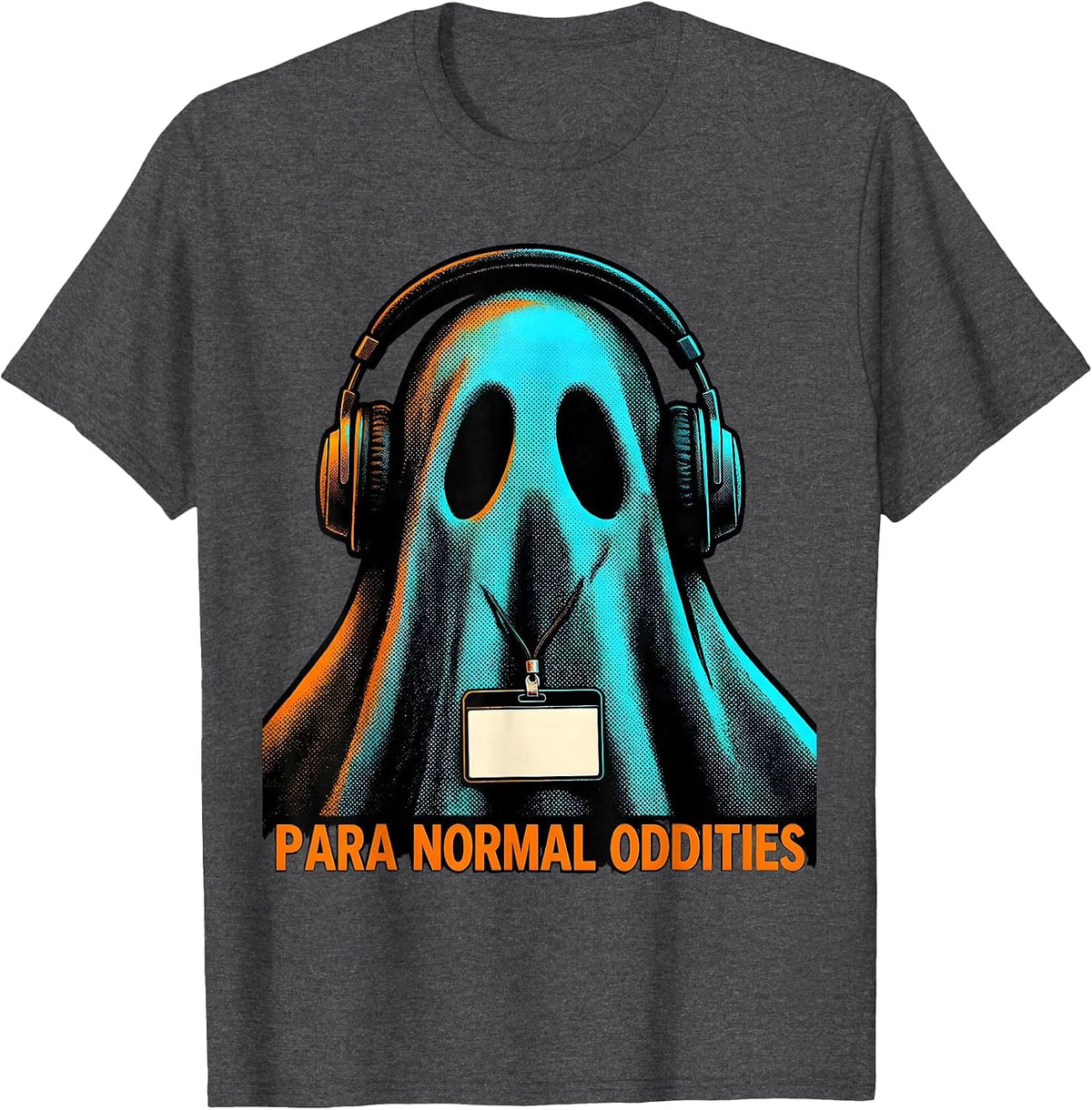 Men's Para Normal Oddities Pop Art Paraeducator Halloween T-Shirt - Dark Heather Grey
