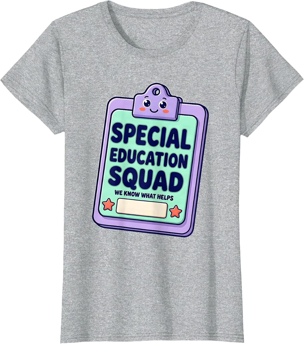Special Education Squad, We Know What Helps Teacher T-Shirt - Heather Grey