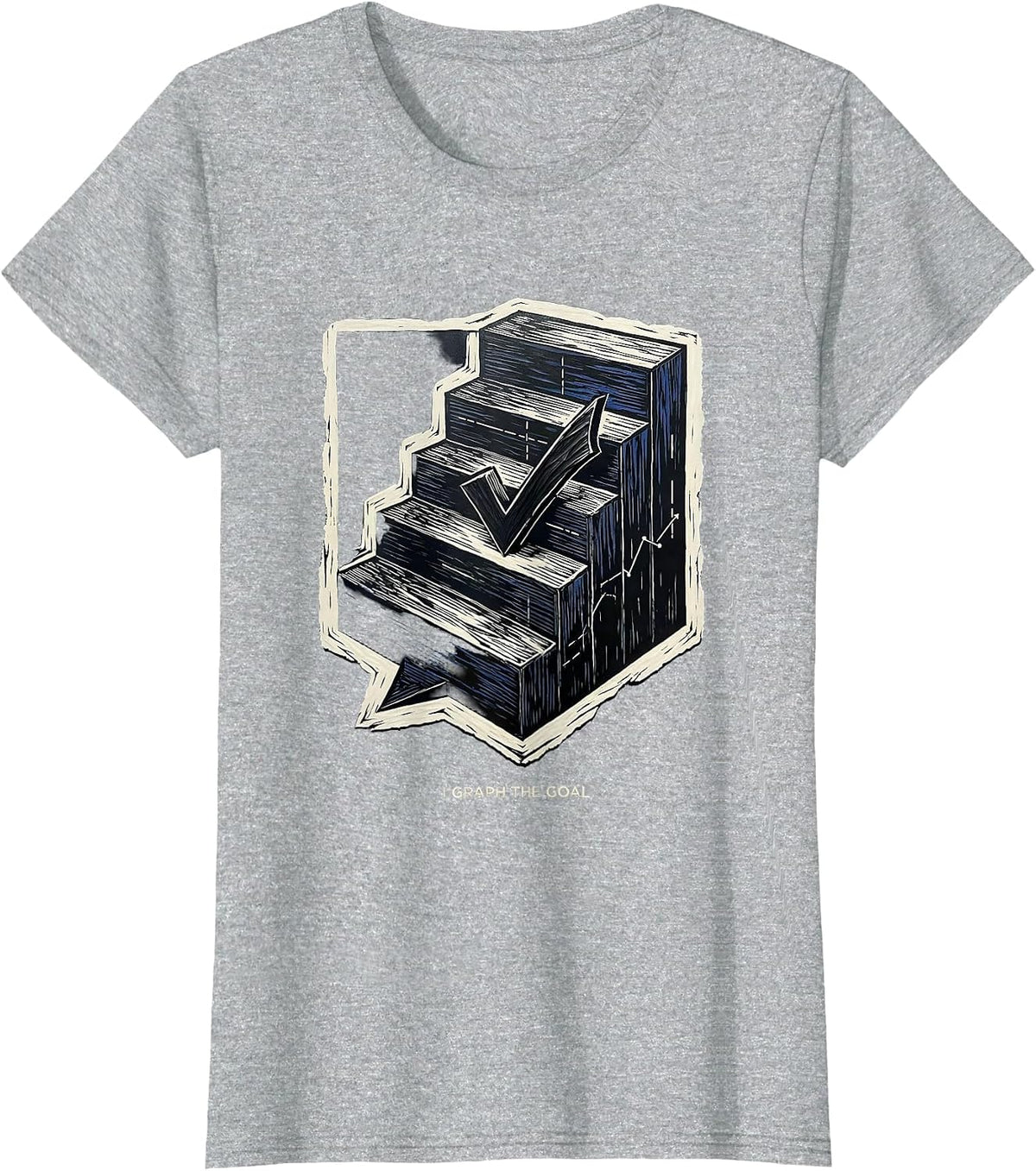 Women's I Graph The Goal Funny Special Education Teacher SPED Humor T-Shirt - Heather Grey