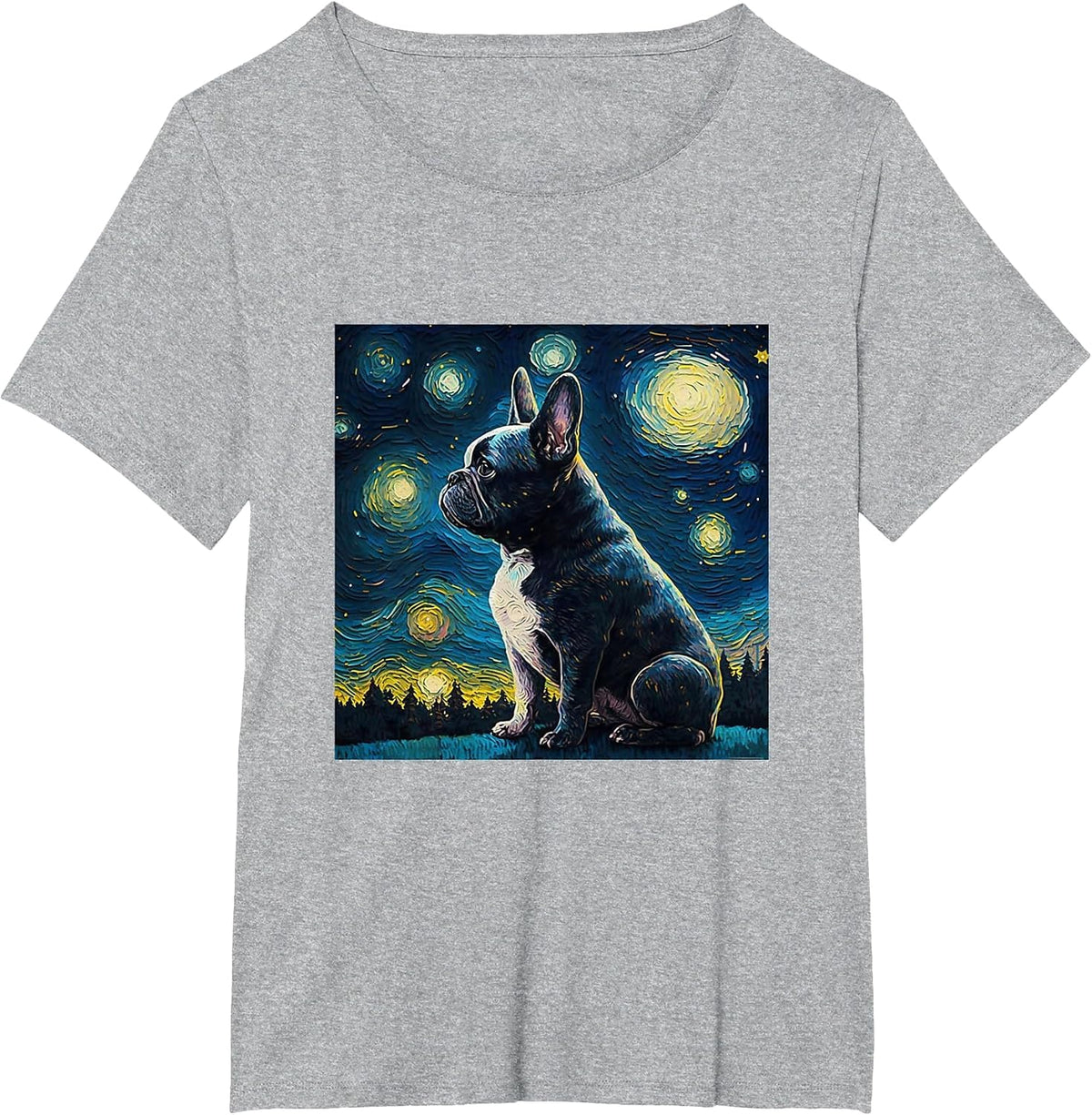 French Bulldog Van GOH Dog Puppy T-Shirt - Heather Grey