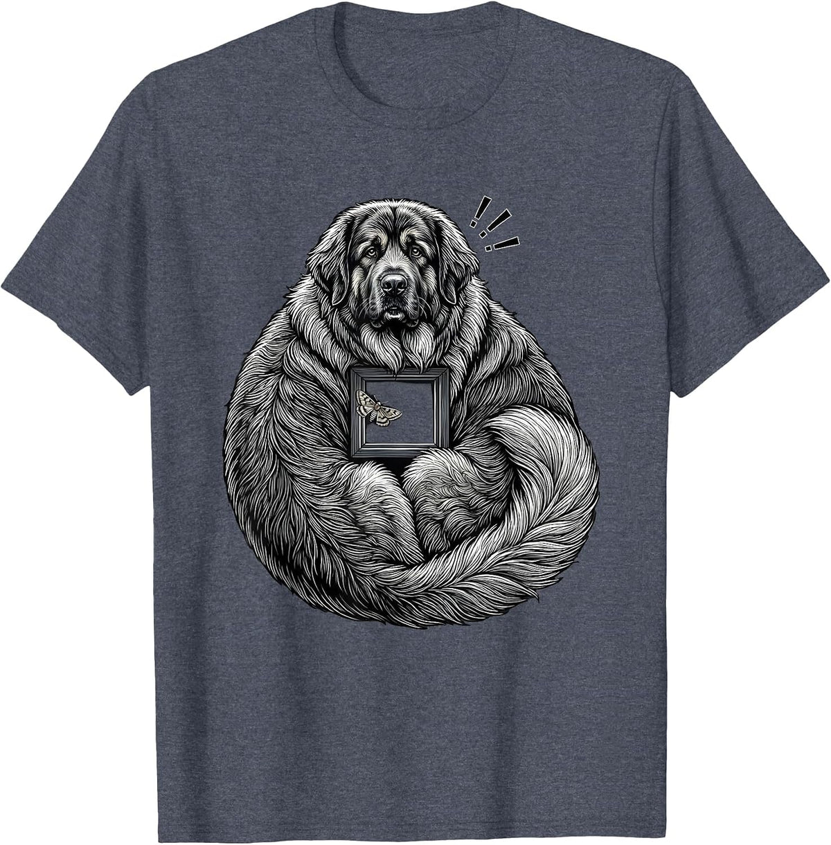 Great Pyrenees Guard Dog Breed Humor T-Shirt - Heather Blue
