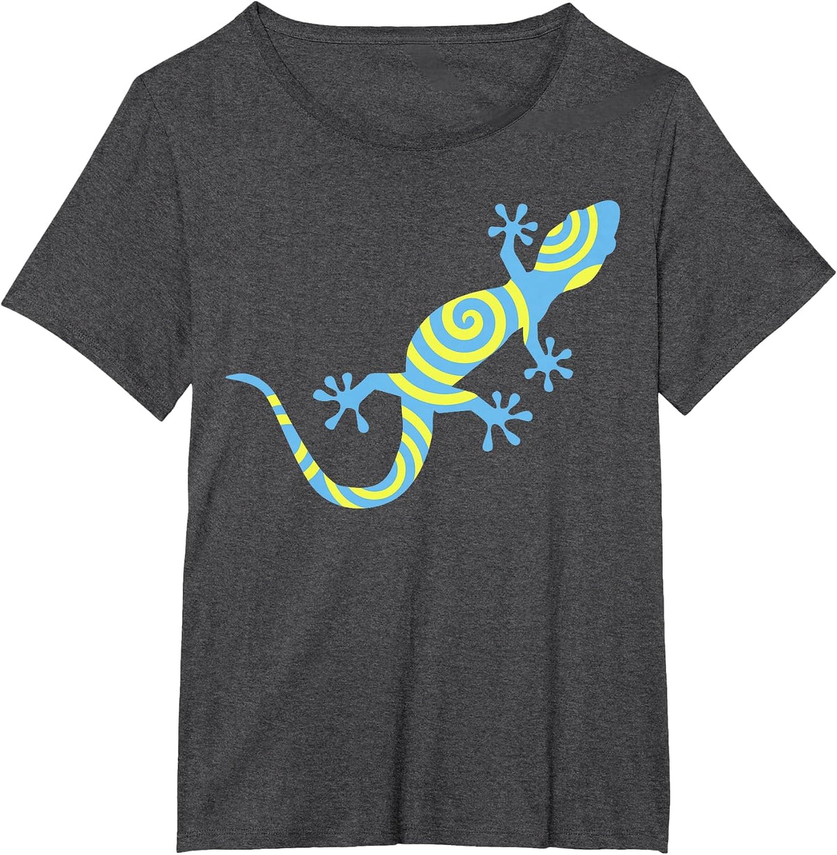 Colored Gecko T-Shirt T-Shirt - Dark Heather Grey