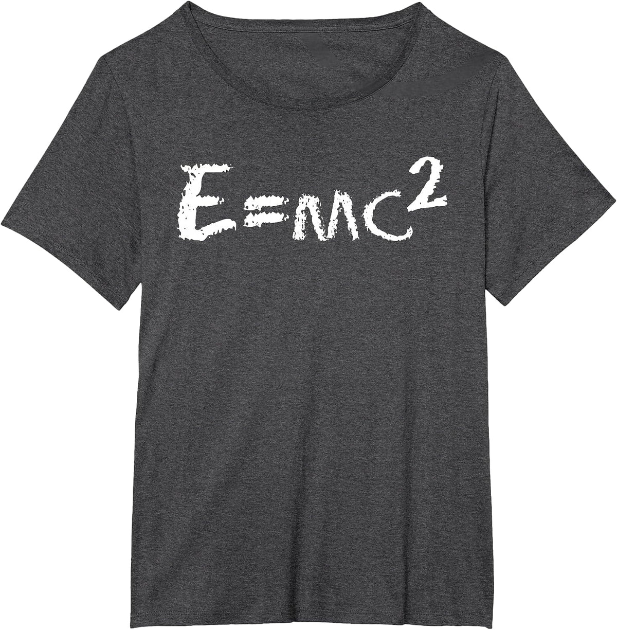 Fun E=mc2 Equation - Physics - Relativity T-Shirt - Dark Heather Grey
