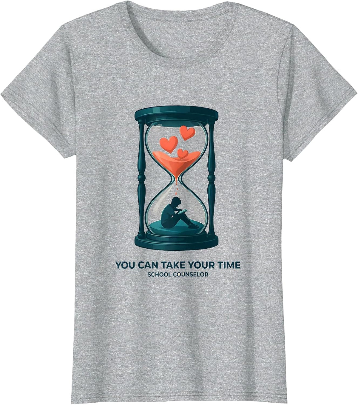 Women's You Can Take Your Time School Counselor T-Shirt - Heather Grey
