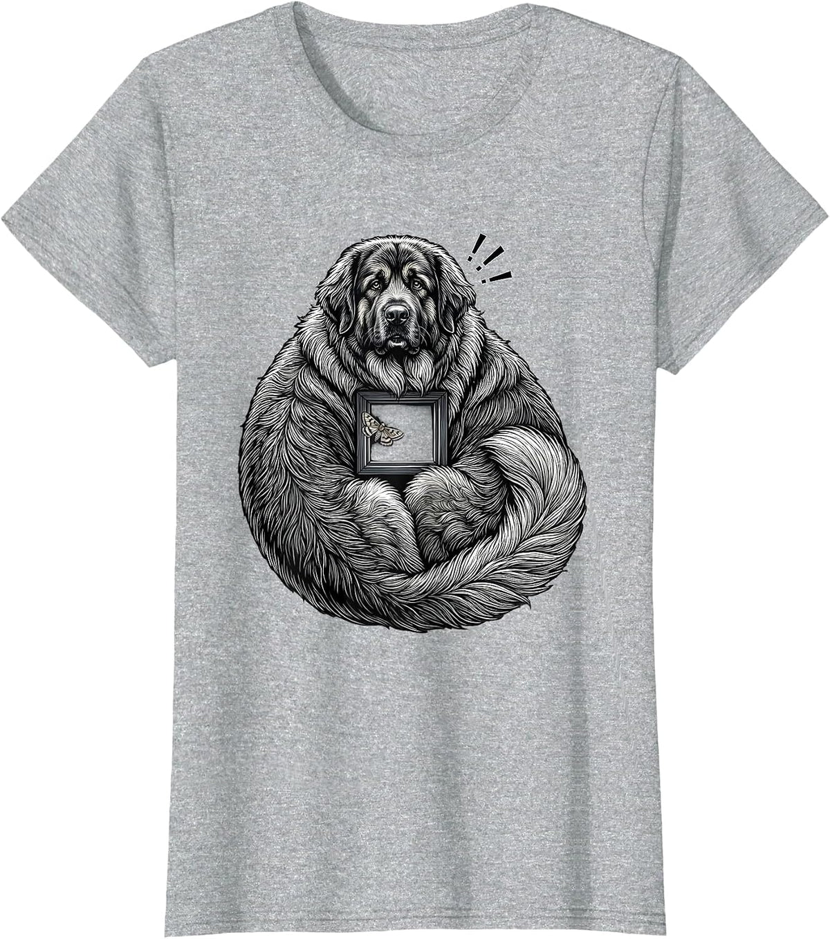 Great Pyrenees Guard Dog Breed Humor T-Shirt - Heather Grey