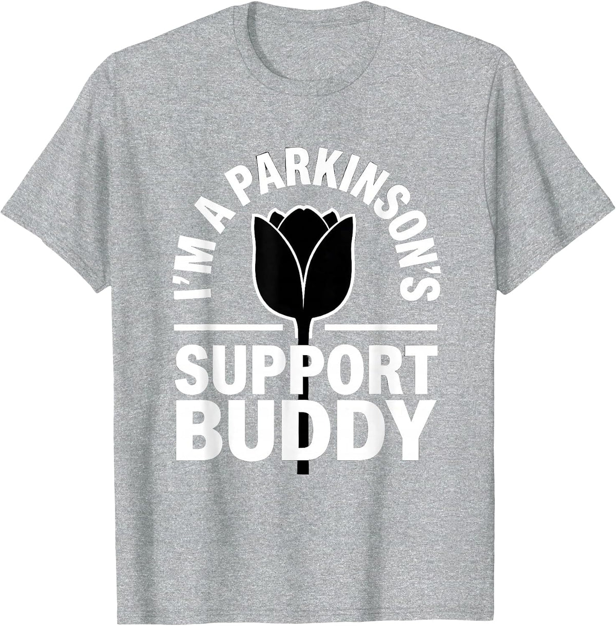 Men's I'm a Parkinson's Support Buddy Awareness Support Squad Gift T-Shirt - Heather Grey