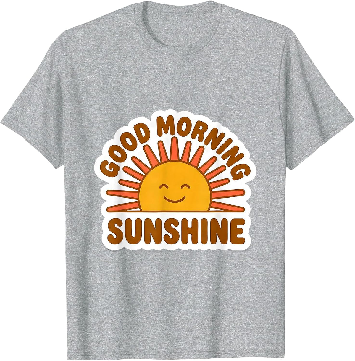 Men's Good Morning Sunshine Retro Teacher School-Year Pride T-Shirt - Heather Grey