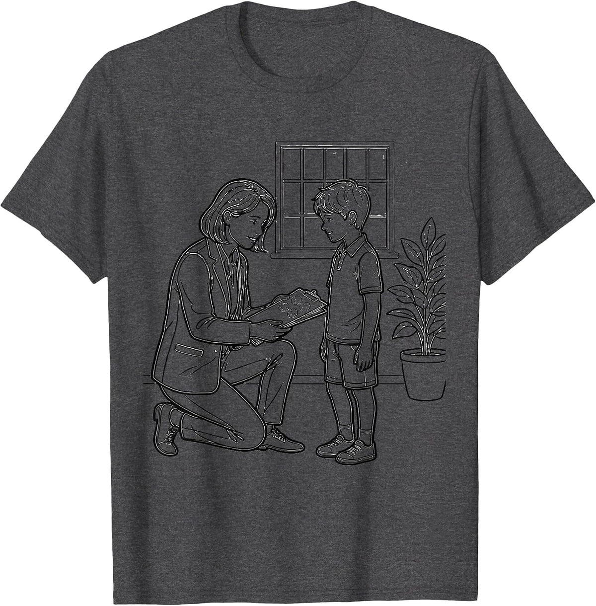 Men's School Counselor Support Appreciation Gifts T-Shirt - Dark Heather Grey