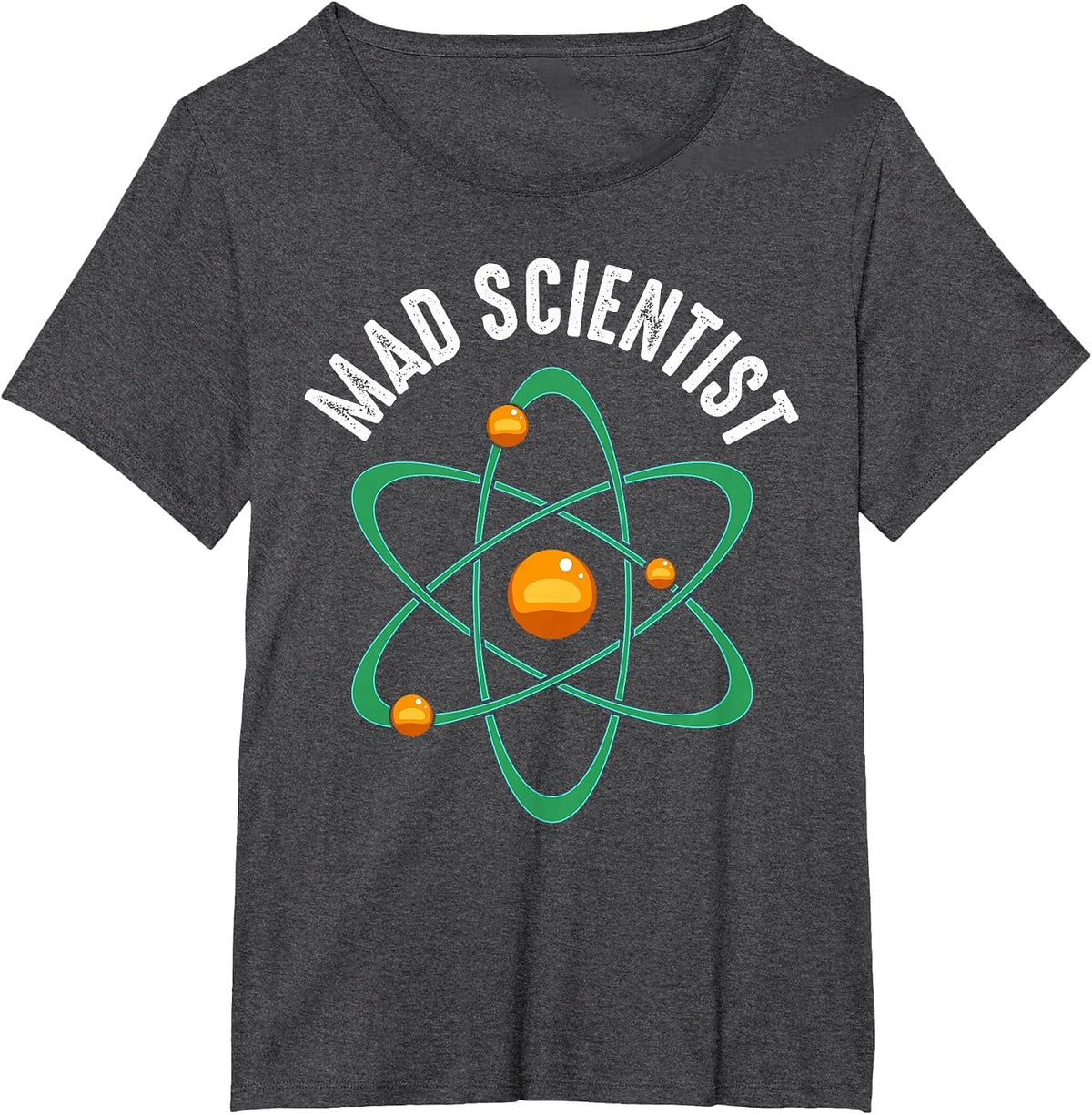 Mad Scientist Lab Nerd Geek Chemistry Biochemistry Funny T-Shirt - Dark Heather Grey