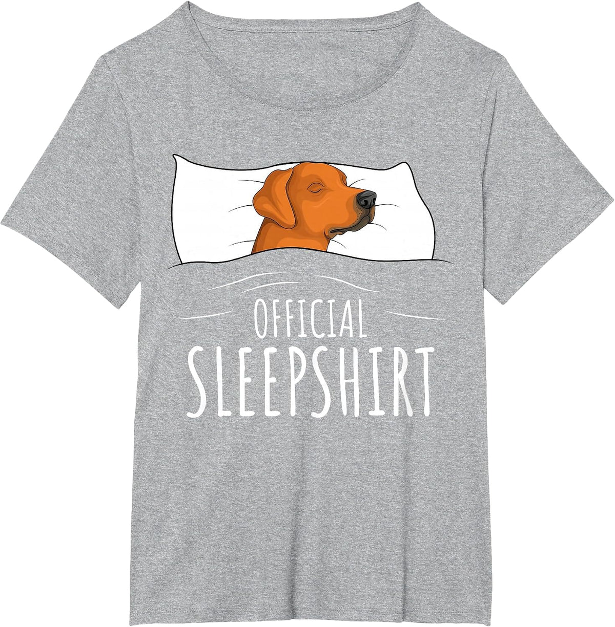 Rhodesian Ridgeback Dog Official Sleepshirt T-Shirt - Heather Grey