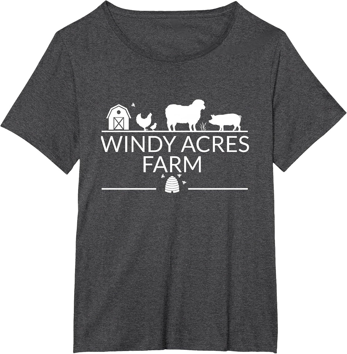 Windy Acres Farm Apparel T-Shirt - Dark Heather Grey