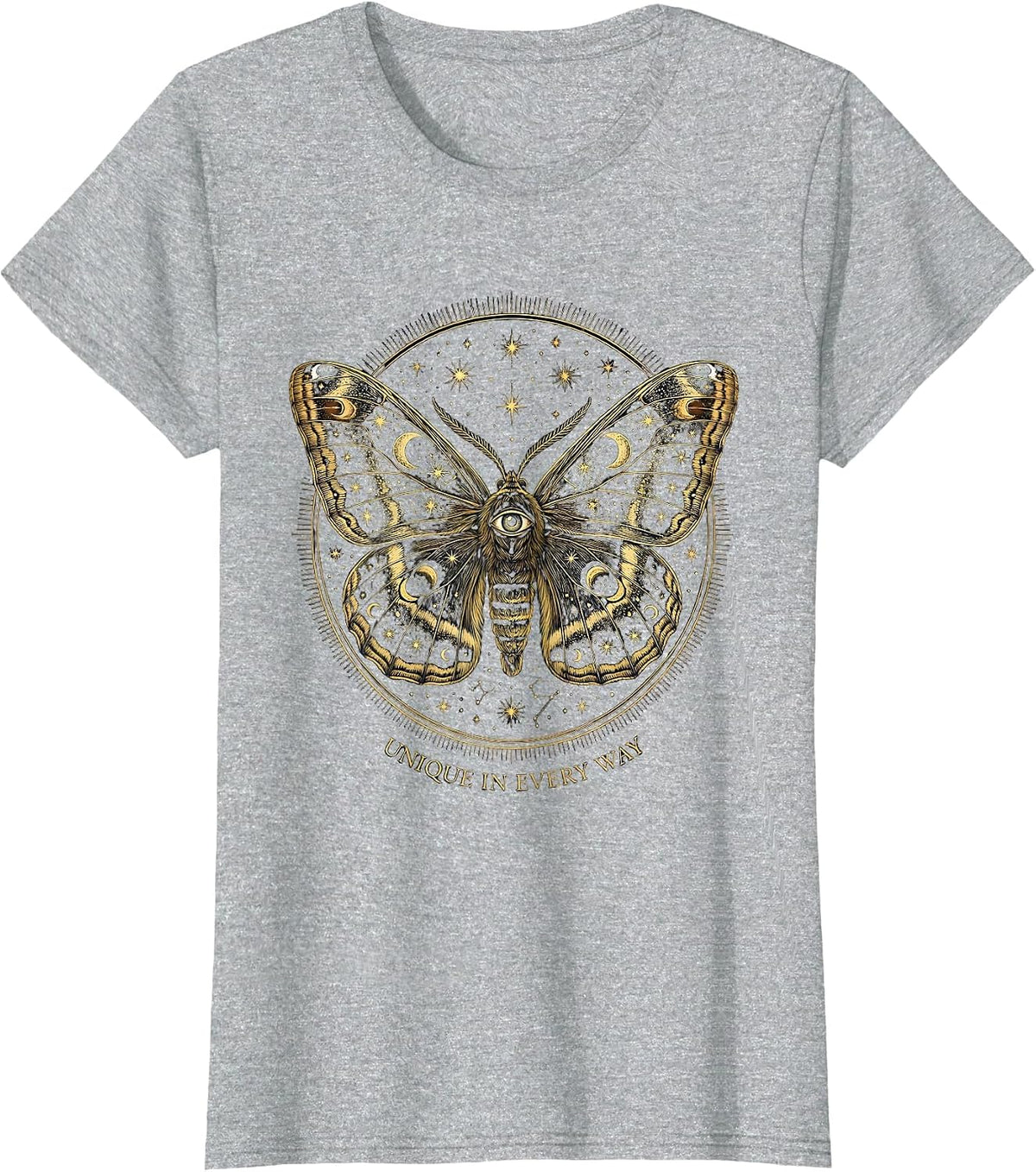 Unique In Every Way Autism Awareness Design T-Shirt - Heather Grey
