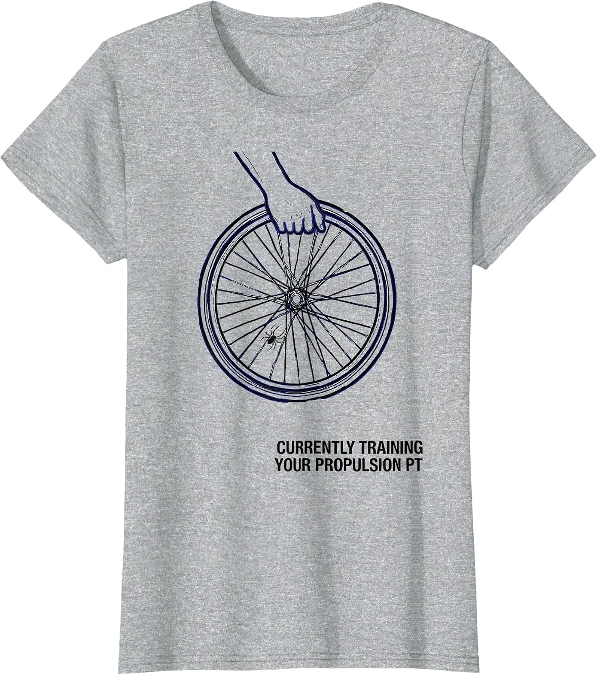 Currently Training Your Propulsion PT Funny Physical Therapy T-Shirt - Heather Grey