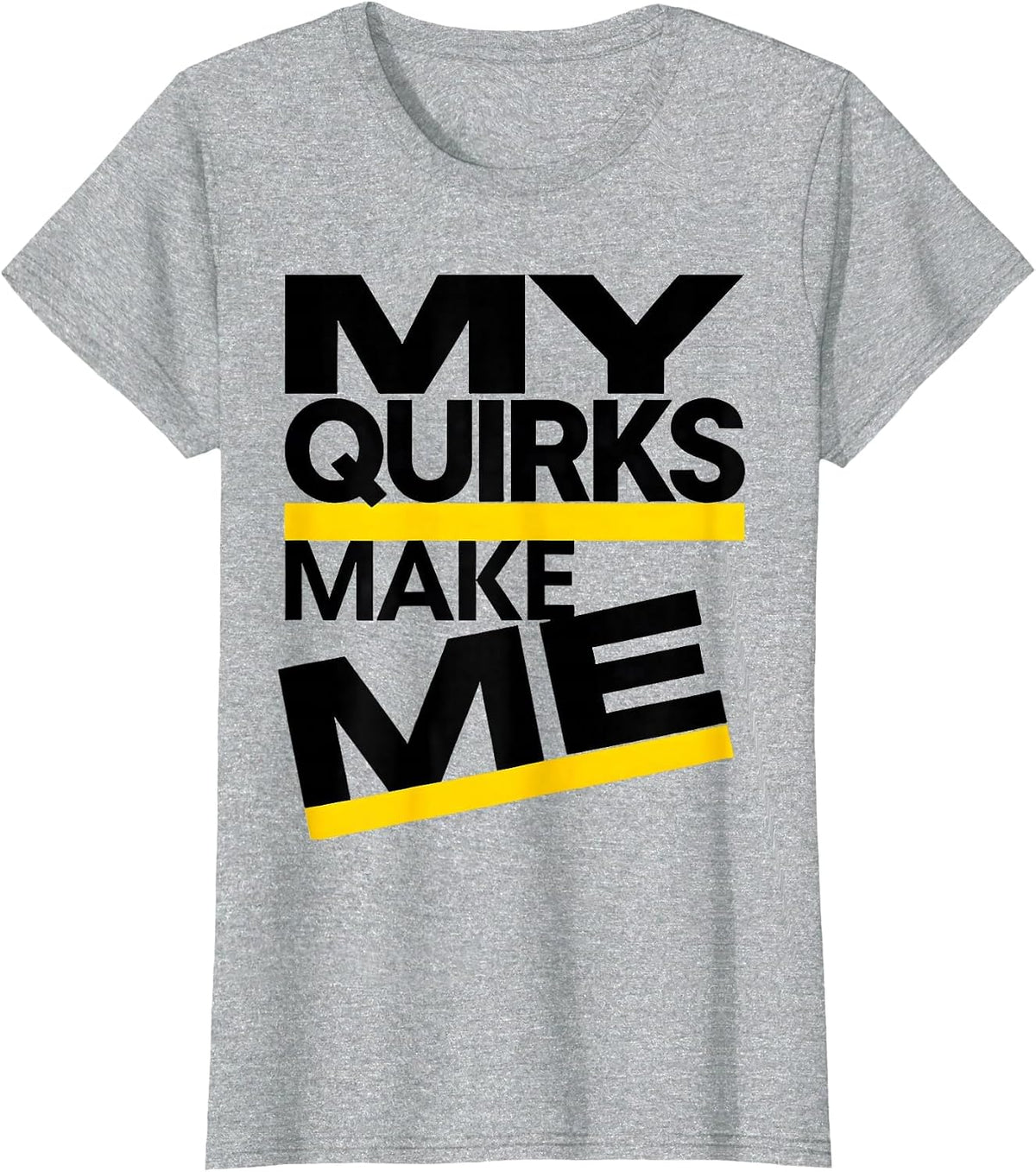 My Quirks Make Me Autism Awareness Design T-Shirt - Heather Grey