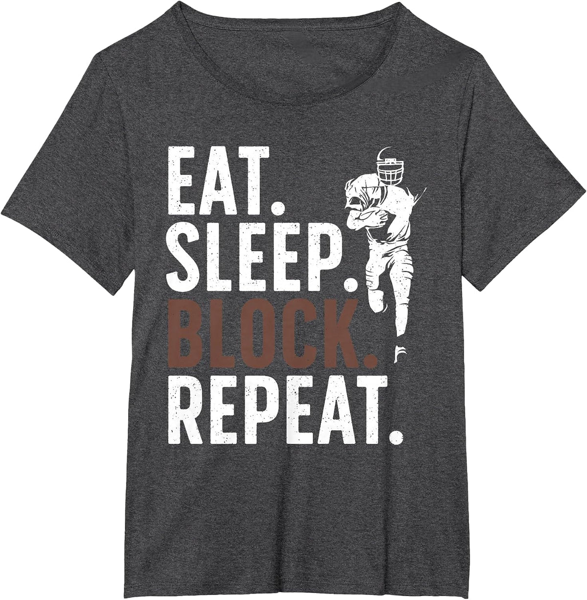 Lineman Art for Men Women Football Player Offensive Lineman T-Shirt - Dark Heather Grey