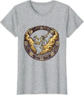 Mardi Gras Jazz Musician Silhouette Purple Fog T-Shirt - Heather Grey