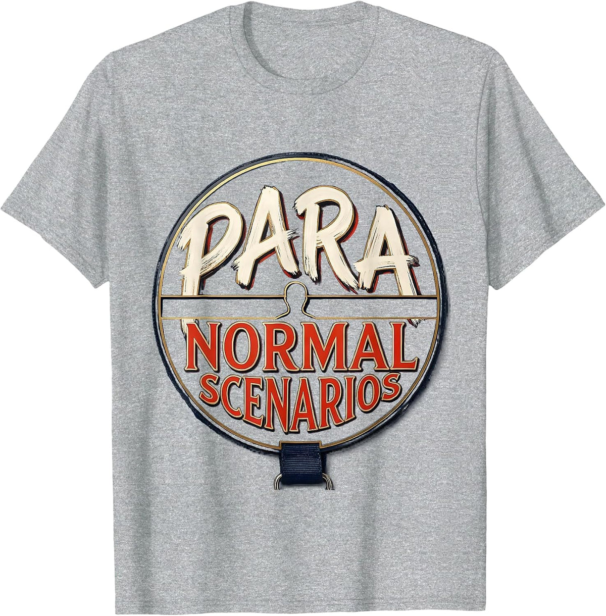 Men's Para Normal Scenarios Ghost Sped Teacher Halloween T-Shirt - Heather Grey