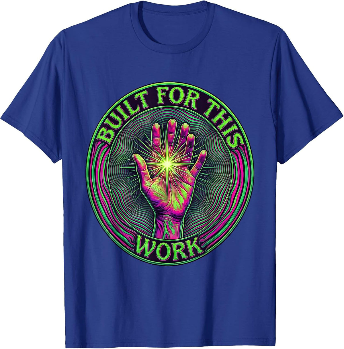 Built for This Work Special Education Teacher Design T-Shirt - Royal Blue