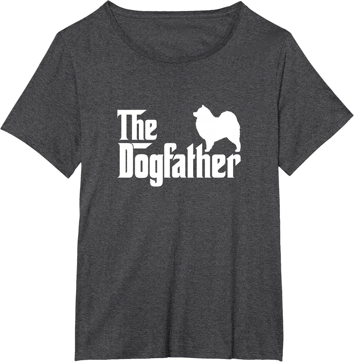 Samoyed - The Dogfather Dog Dad Mom T-Shirt - Dark Heather Grey