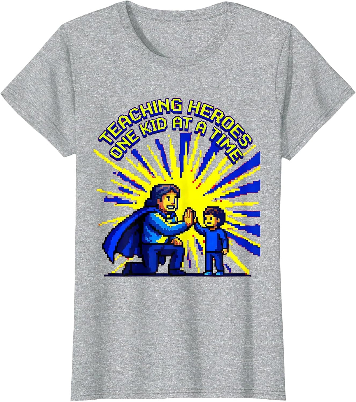 Sped Teacher Teaching Heroes One Kid At A Time T-Shirt - Heather Grey