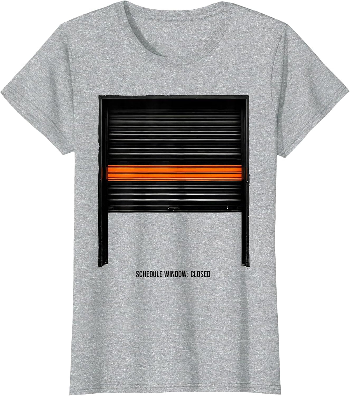 Women's Schedule Window: Closed Groovy School Counselor Retro Humor T-Shirt - Heather Grey