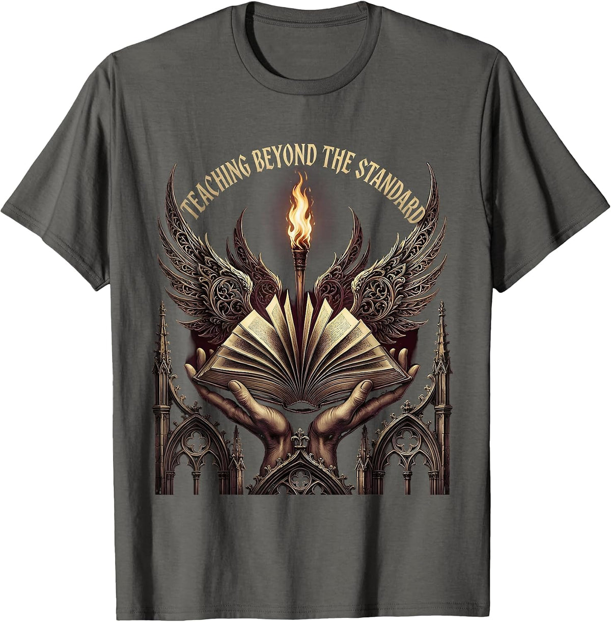 Teaching Beyond the Standard Special Ed Teacher T-Shirt - Asphalt Grey
