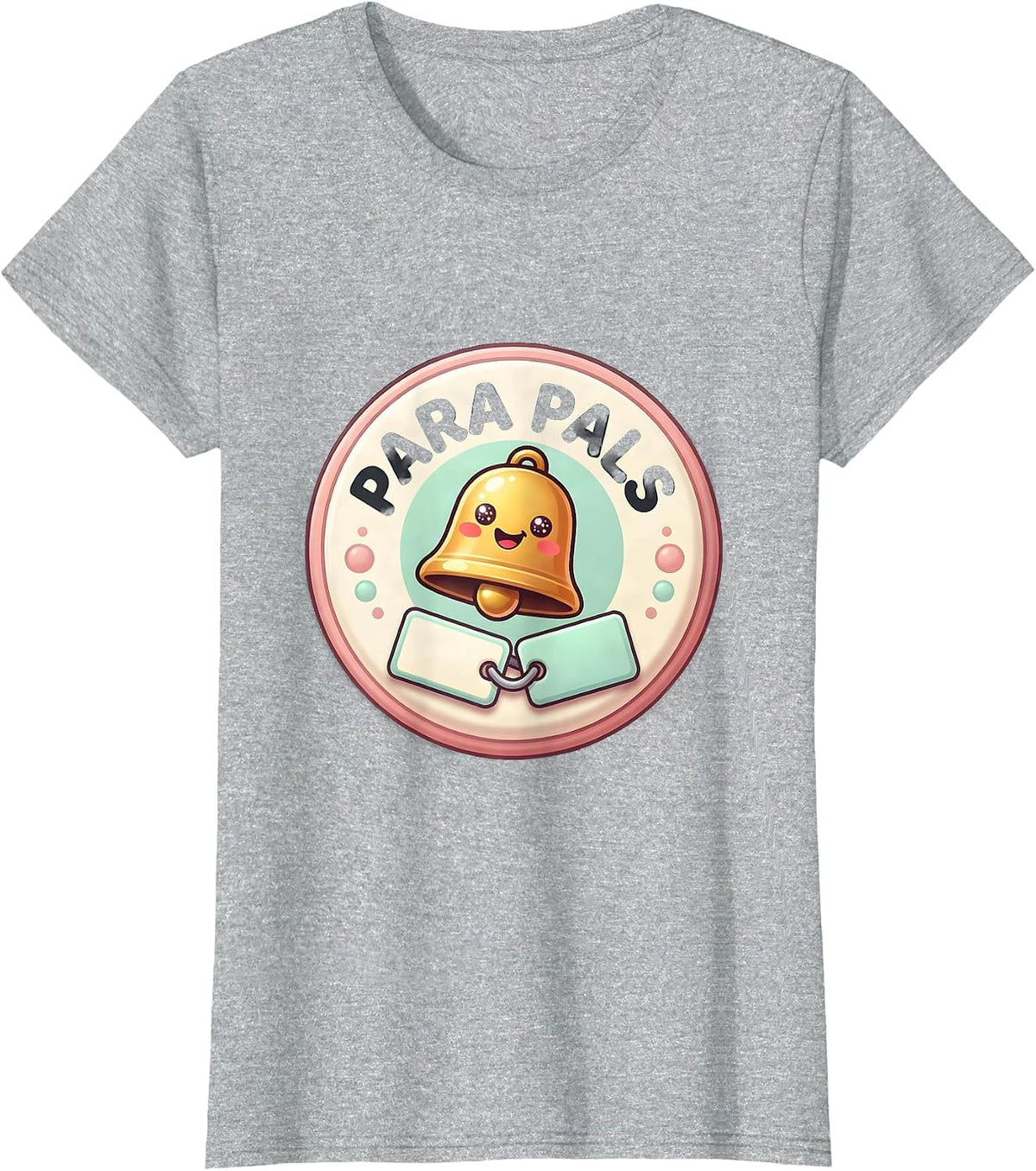 Para Pals Cute Kawaii School Support Staff Appreciation T-Shirt - Heather Grey