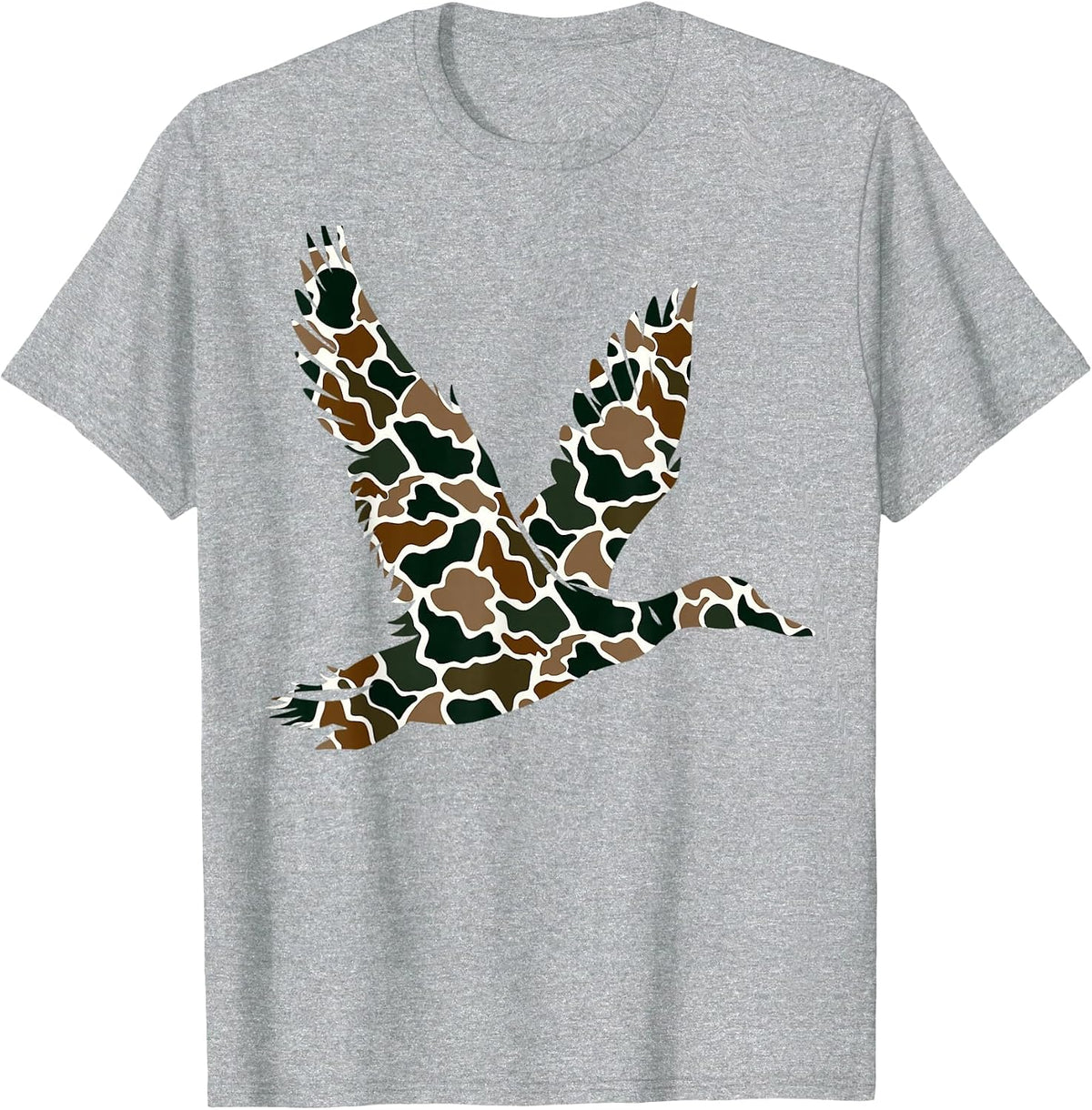 Old School Camouflage Hunters T-Shirt - Heather Grey