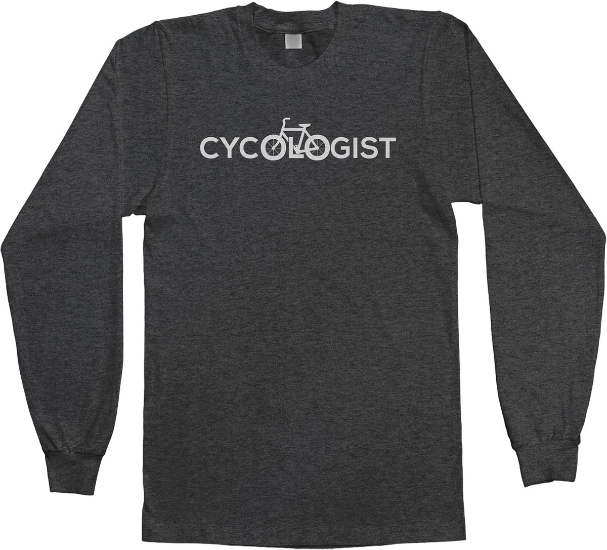 Threadrock Men's Cycologist Long Sleeve T-Shirt - Dark Heather