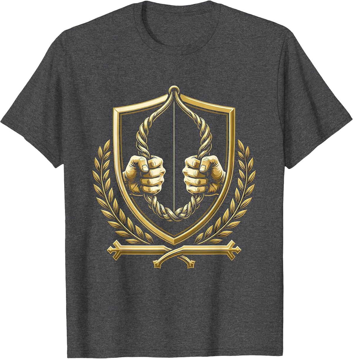 Physical Therapy Resistance Band Graphic T-Shirt - Dark Heather Grey