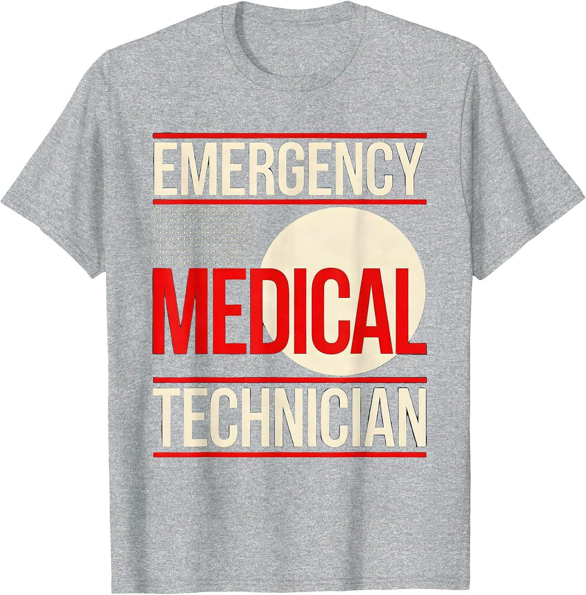 Men's Emergency Medical Technician Occupational Pride First T-Shirt - Heather Grey