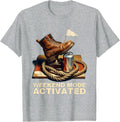 Weekend Mode Activated Labor Day Graphic T-Shirt, Men, Heather Grey, Large - As Pictured